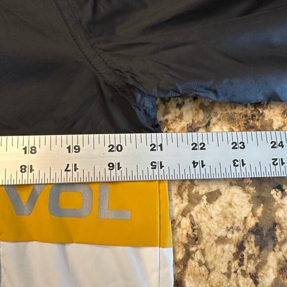 Volcom Mens Size Small Water Resistant Black & Yellow Quarter Zip Windbreaker - Picture 5 of 8